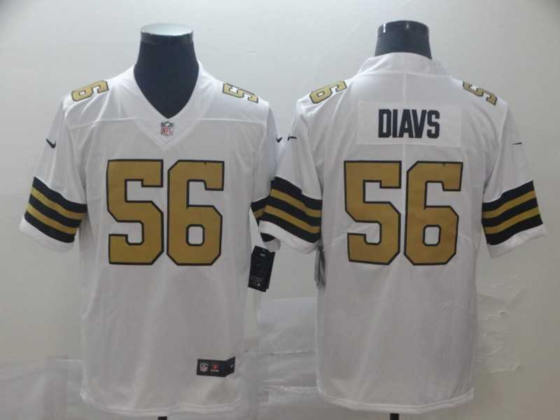 Nike Saints 56 DeMario Davis White Color Rush Limited Jersey,We sell and wholesale Nike Saints 56 DeMario Davis White Color Rush Limited Jersey on line form chian!